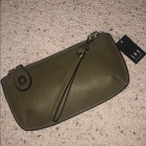 Joy susan mini crossbody wristlet clutch